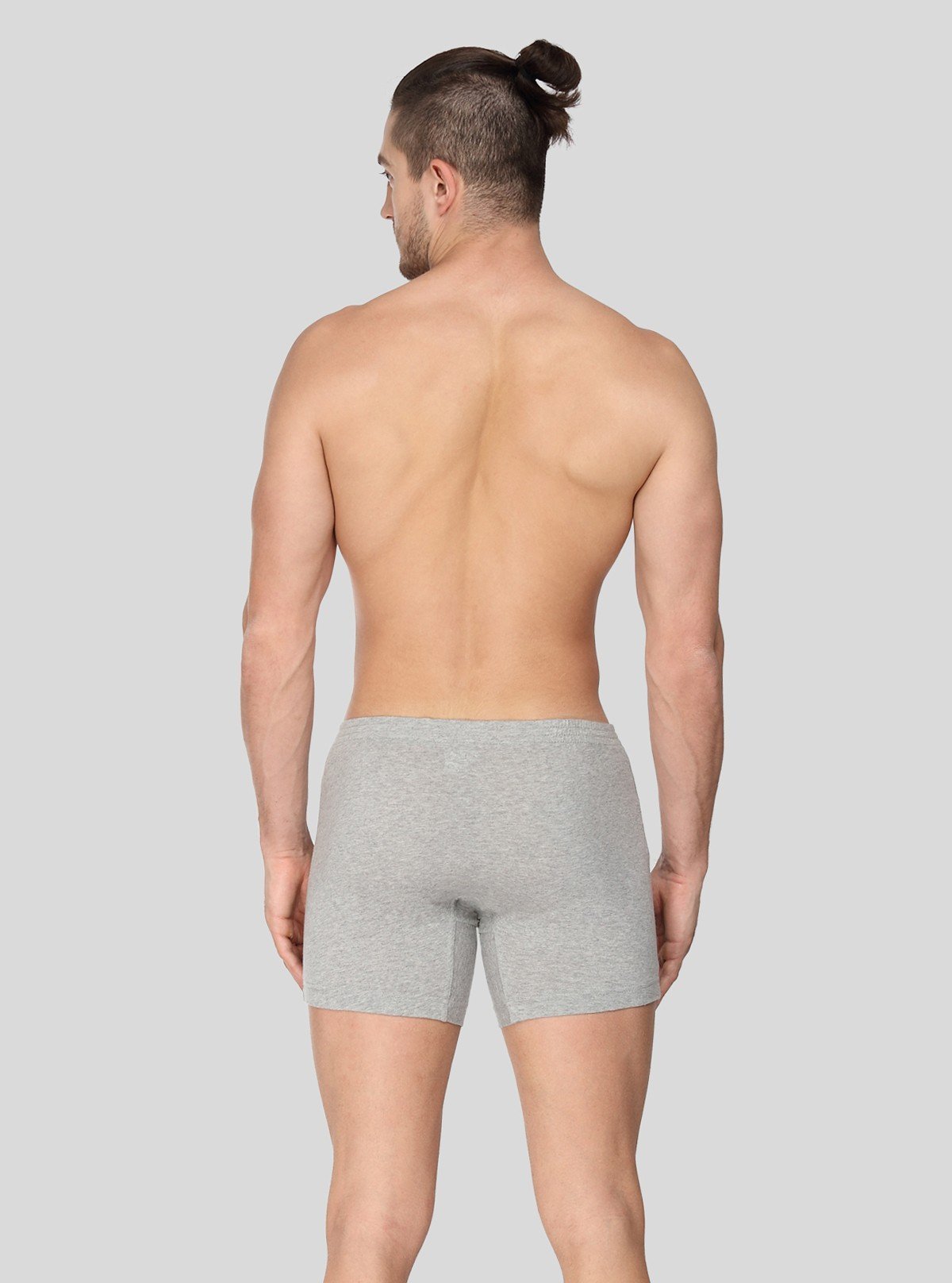 Men’s Solid Grey Buttoned Trunks – Soft Cotton, Tailored Fit & Style - Boer and Fitch