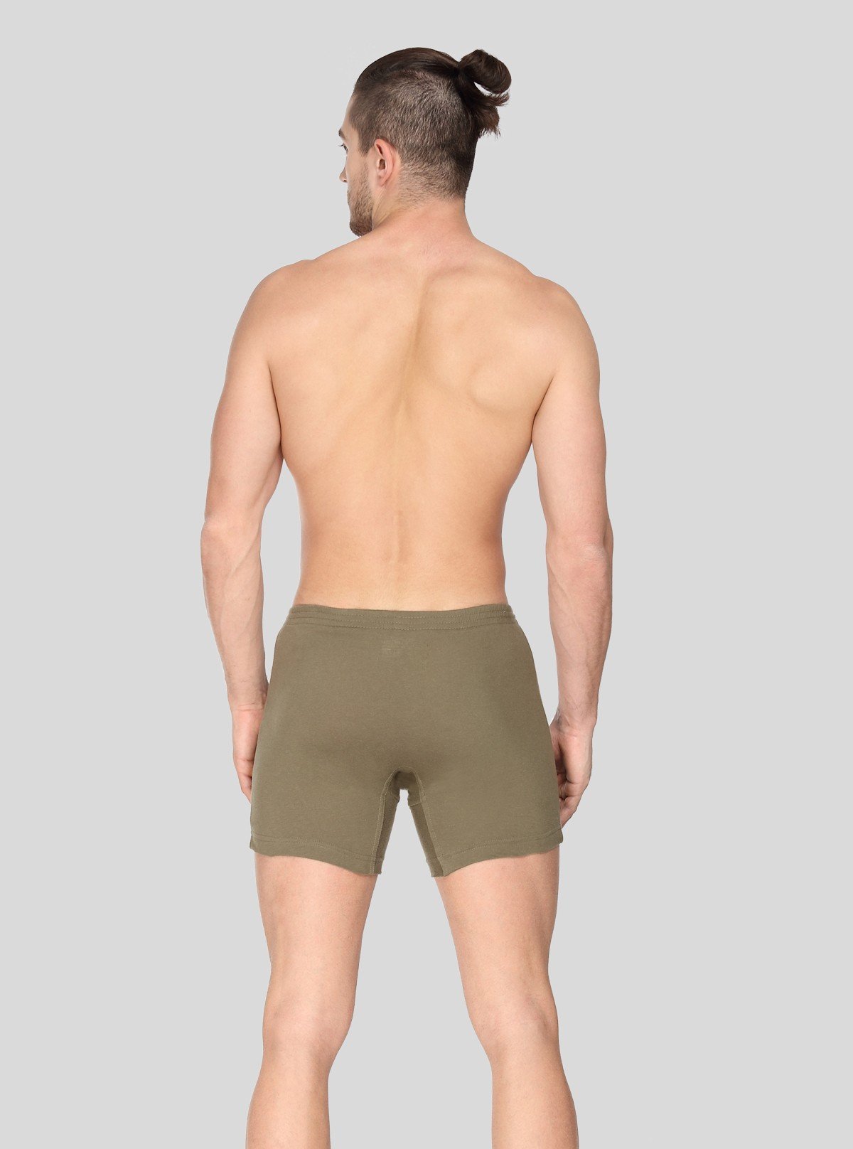 Men’s Solid Khaki Buttoned Trunks | Stylish Everyday Innerwear - Boer and Fitch