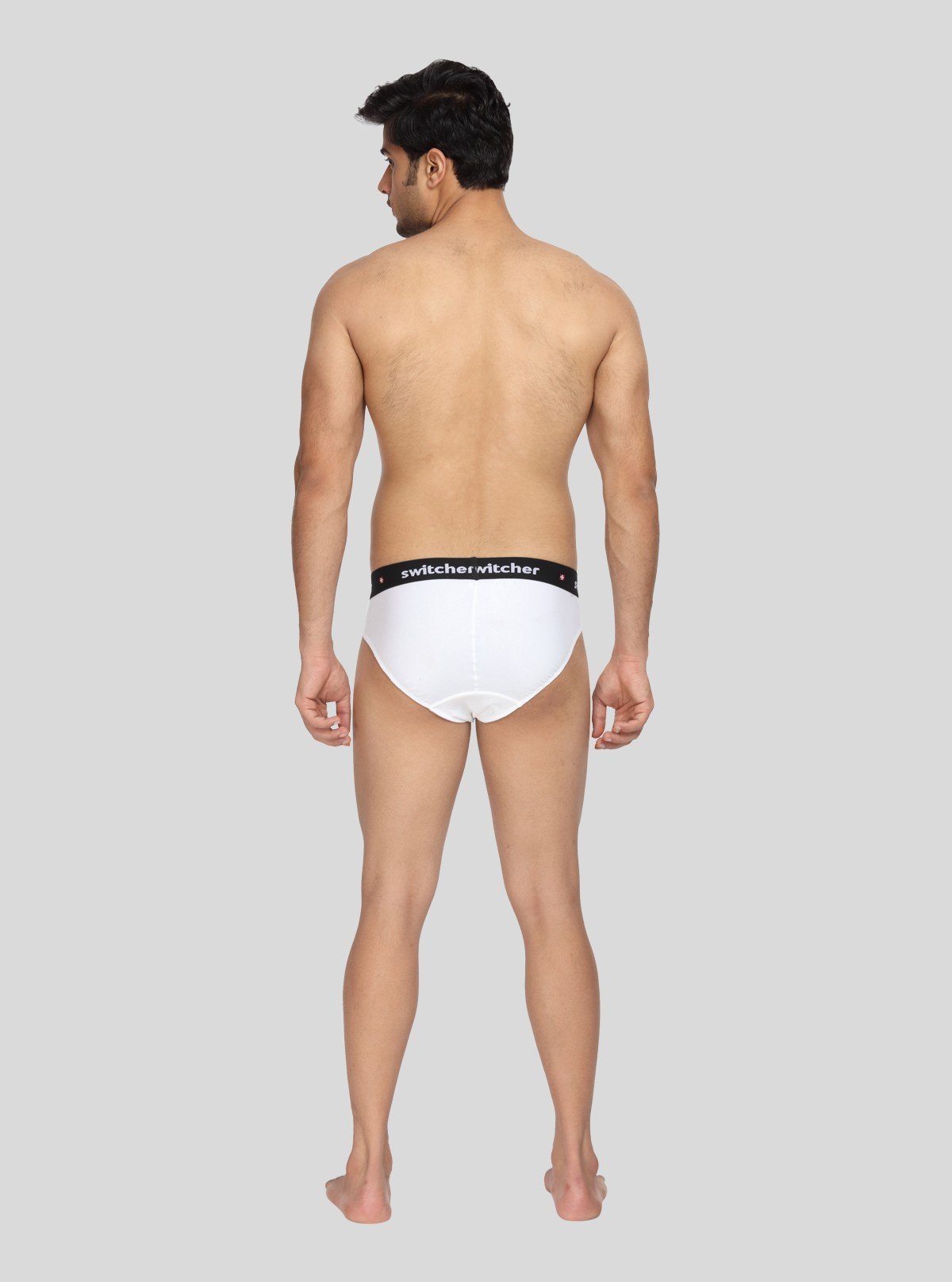 Men’s Solid White Banded Brief | Classic Fit Cotton Innerwear - Boer and Fitch
