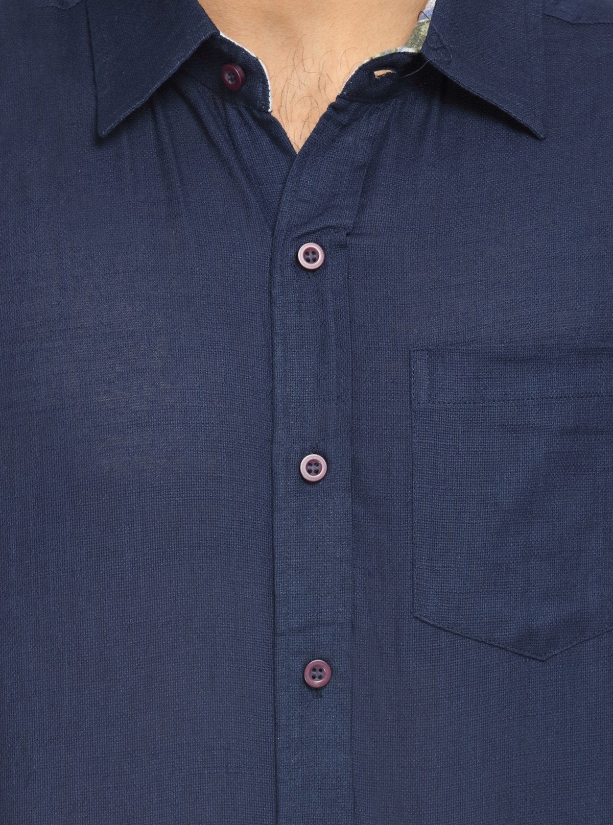 Men’s Stylish Blue Slim Fit Full Sleeve Shirt – Elegant Smart Casual by Boer & Fitch - Boer and Fitch