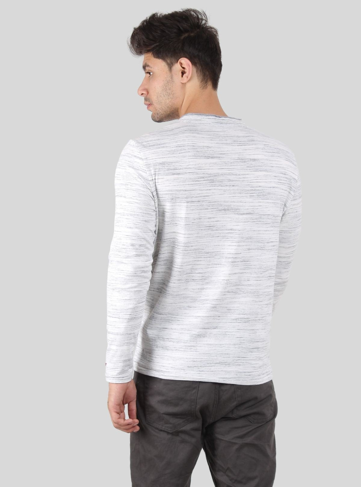 Men’s Tinted White Full Sleeve T-Shirt – Minimal Style, Maximum Comfort - Boer and Fitch