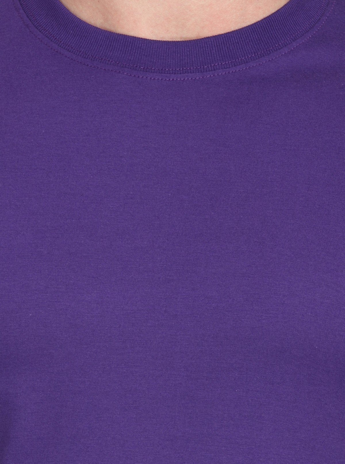 Men's Violet Basic Crew Neck T-Shirt – Bold Hue, Everyday Comfort - Boer and Fitch