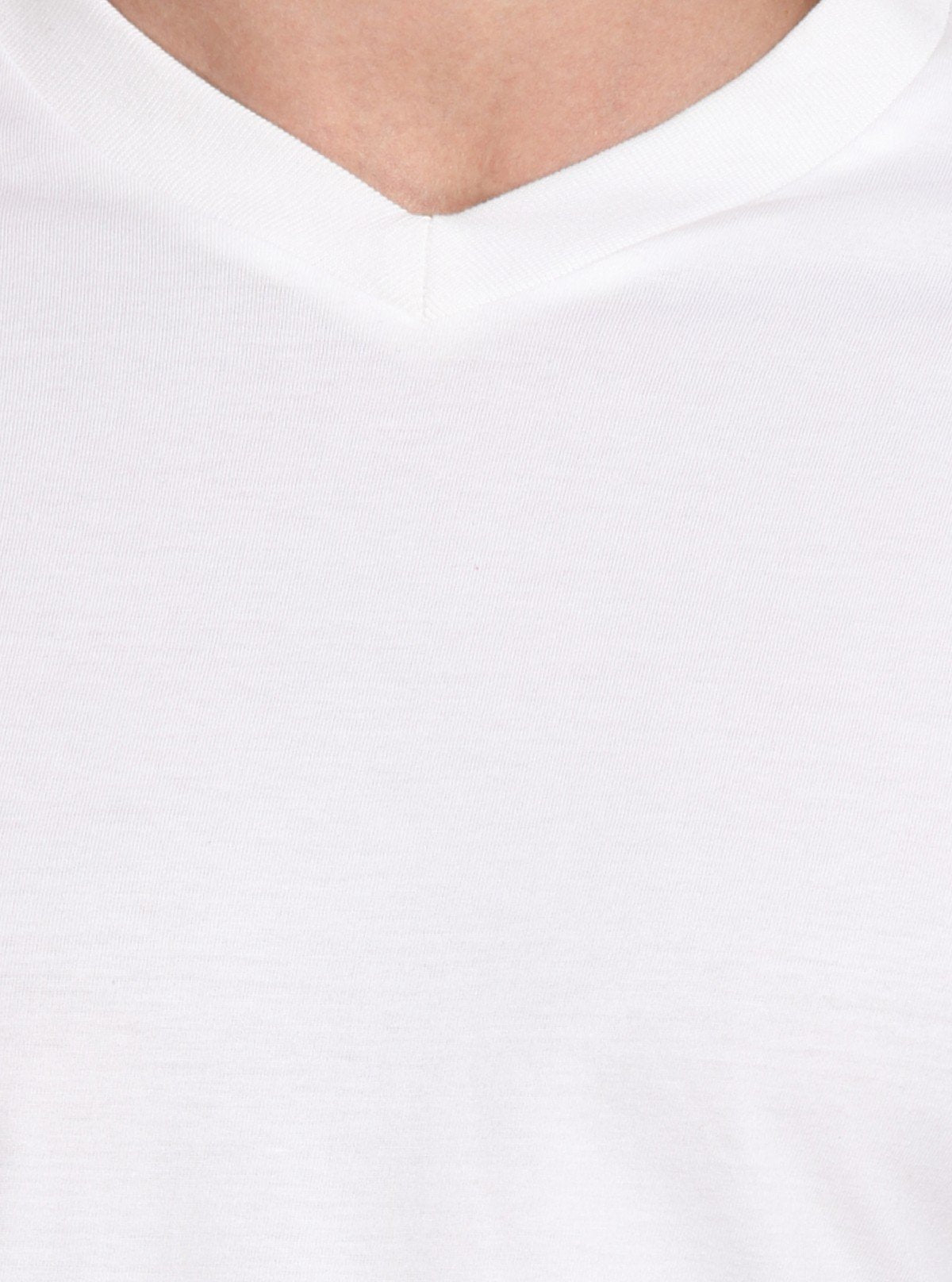 Men’s White Basic V - Neck T-Shirt – Classic Cotton Tee for Everyday Wear - Boer and Fitch