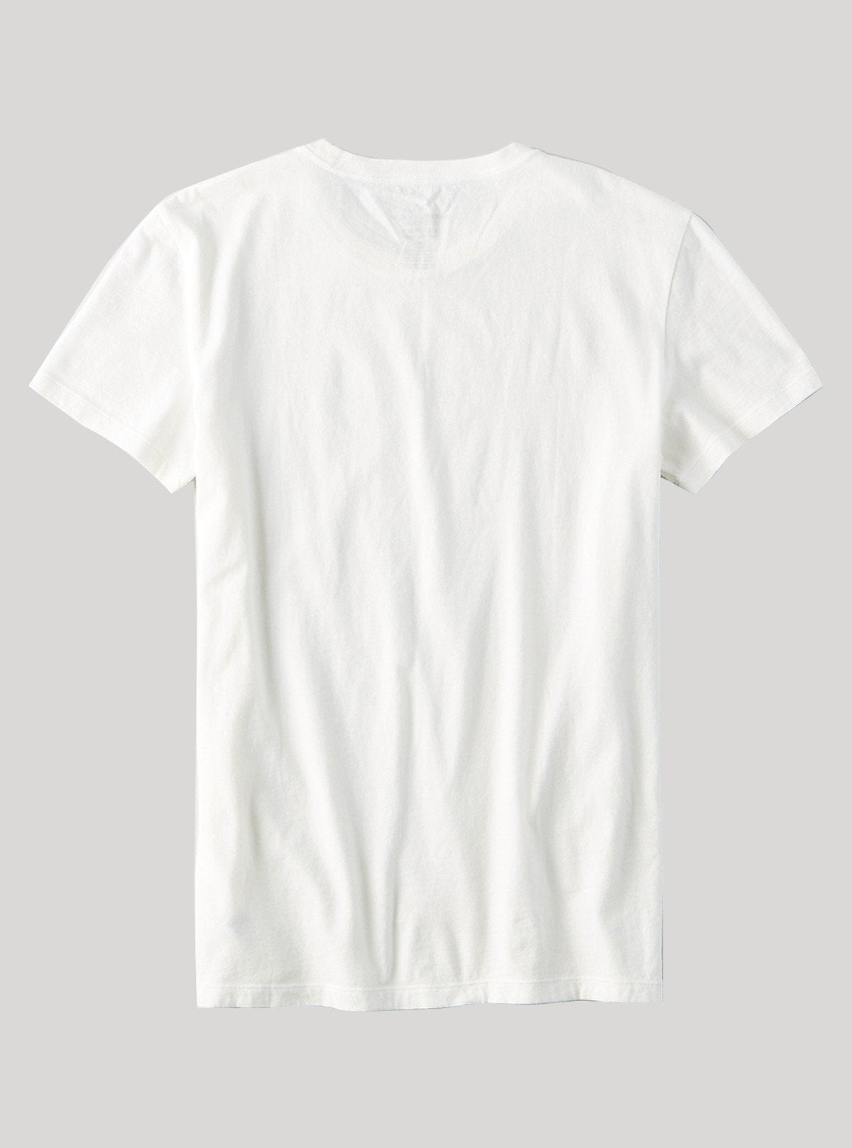 Men's White Crew Neck T-Shirt with Devil Print in 100% Cotton Jersey - Boer and Fitch