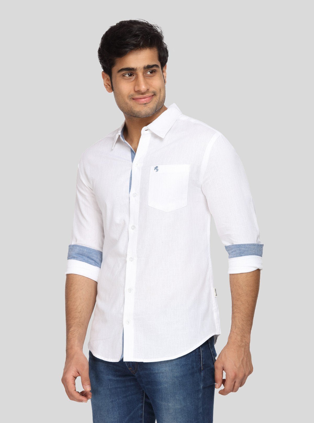 Men's White Linen Full Sleeve Shirt – Classic Elegance in Breathable Style - Boer and Fitch