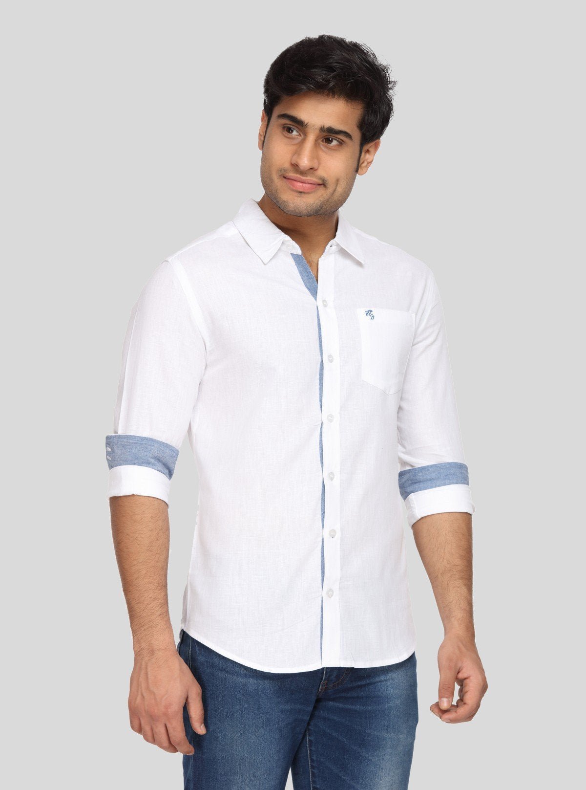 Men's White Linen Full Sleeve Shirt – Classic Elegance in Breathable Style - Boer and Fitch