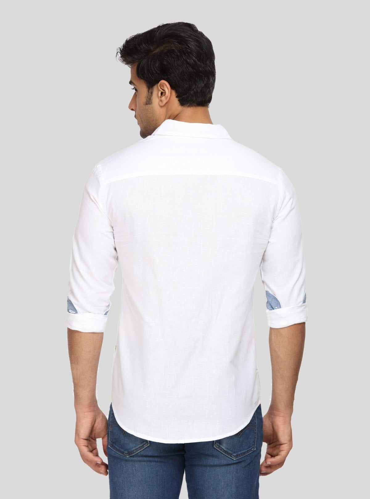 Men's White Linen Full Sleeve Shirt – Classic Elegance in Breathable Style - Boer and Fitch