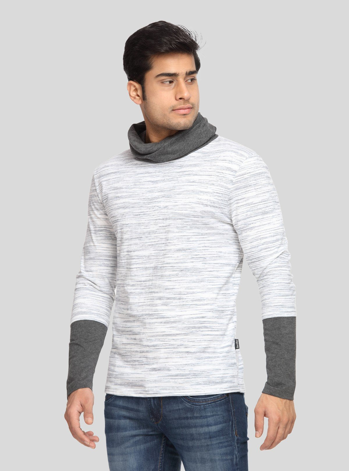 Men's White Solid Cotton Cowl Neck T-Shirt – Boer and Fitch - Boer and Fitch