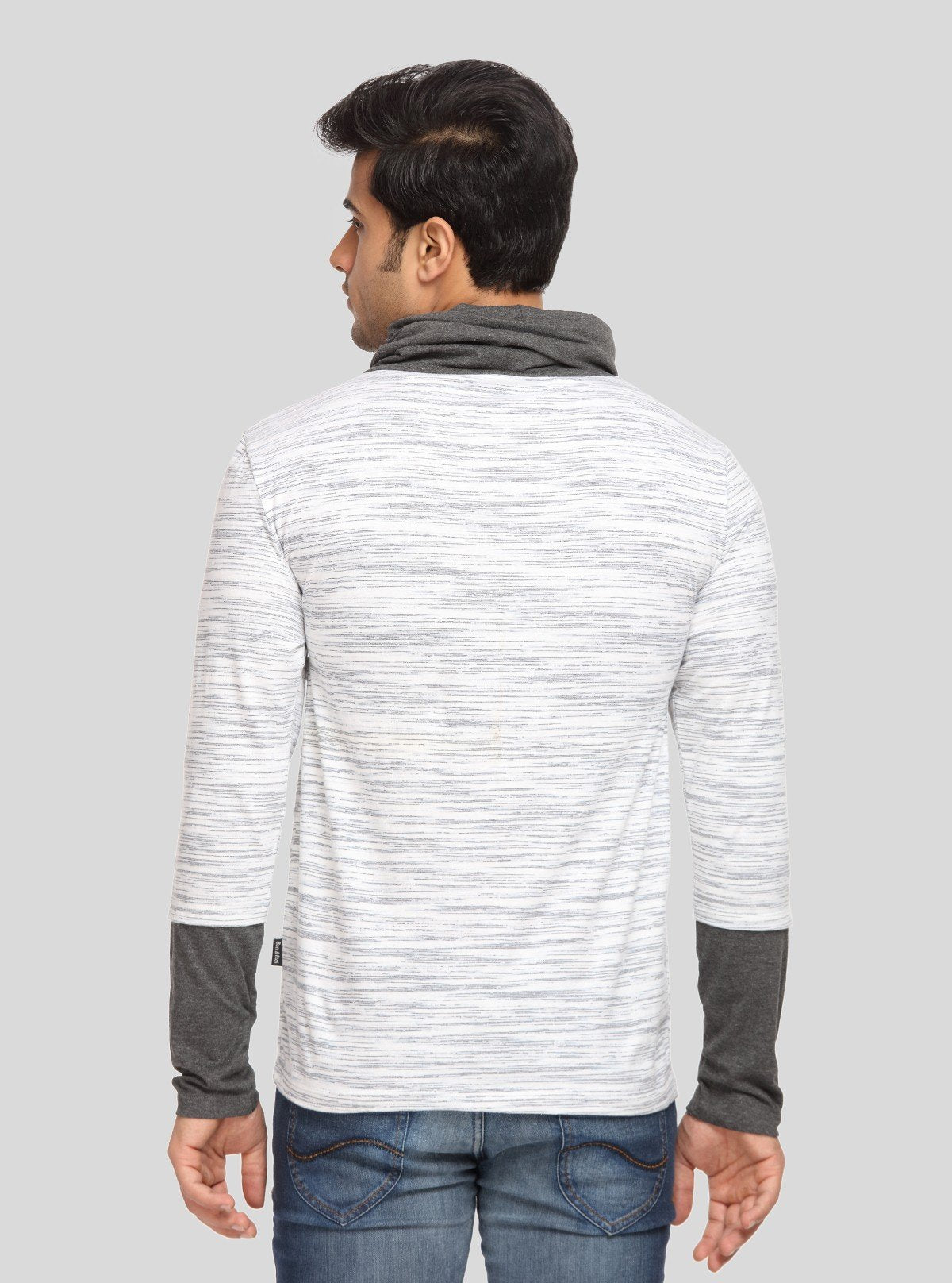 Men's White Solid Cotton Cowl Neck T-Shirt – Boer and Fitch - Boer and Fitch