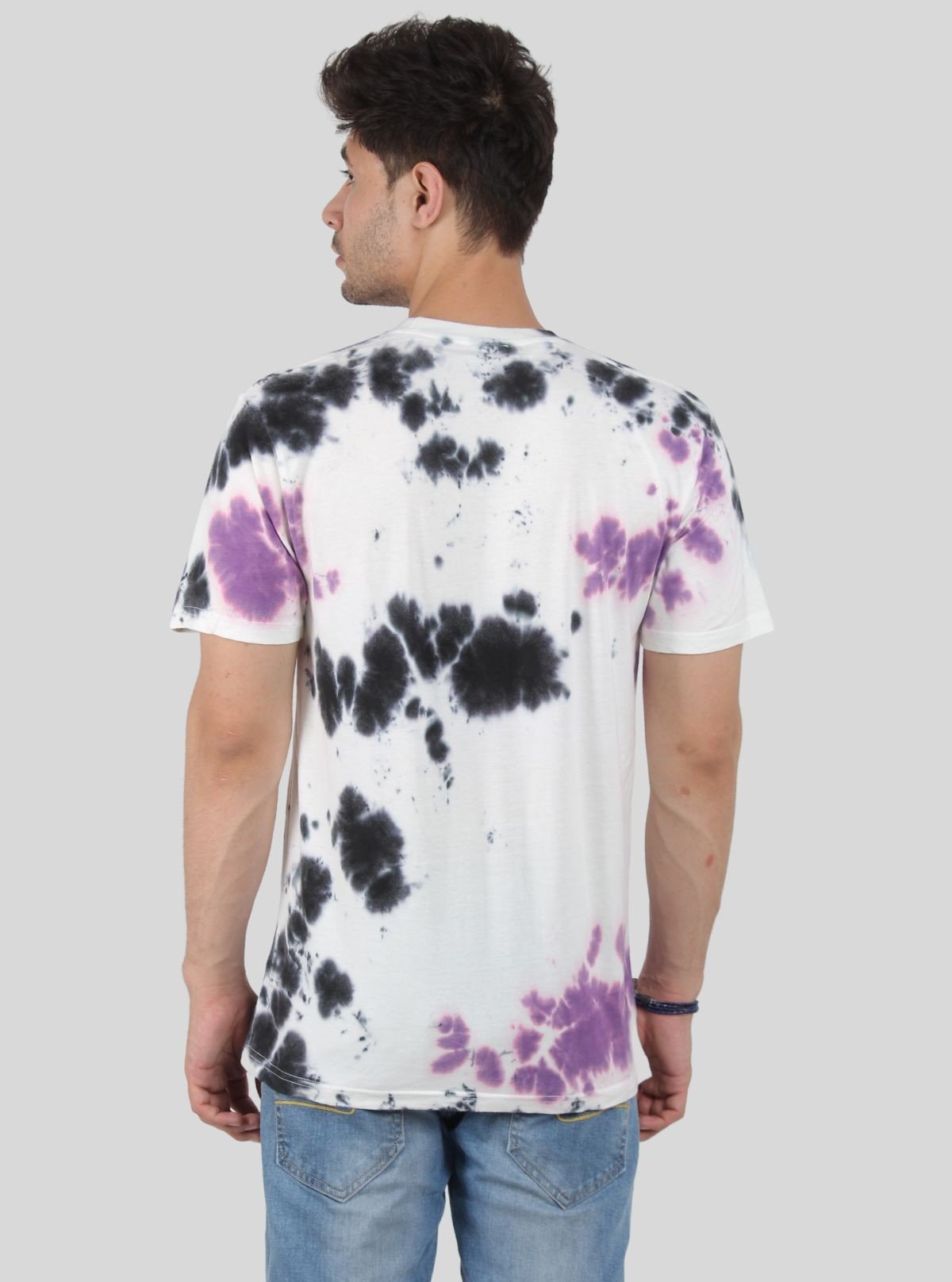 Men’s White Tie and Dye T-Shirt – Trendy, Artistic & Casual Essential - Boer and Fitch