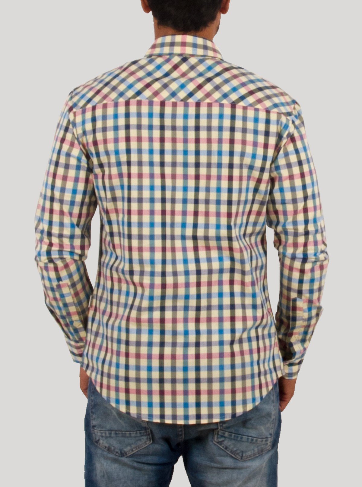 Multi - Color Checked Slim Fit Shirt for Men – Boer and Fitch - Boer and Fitch