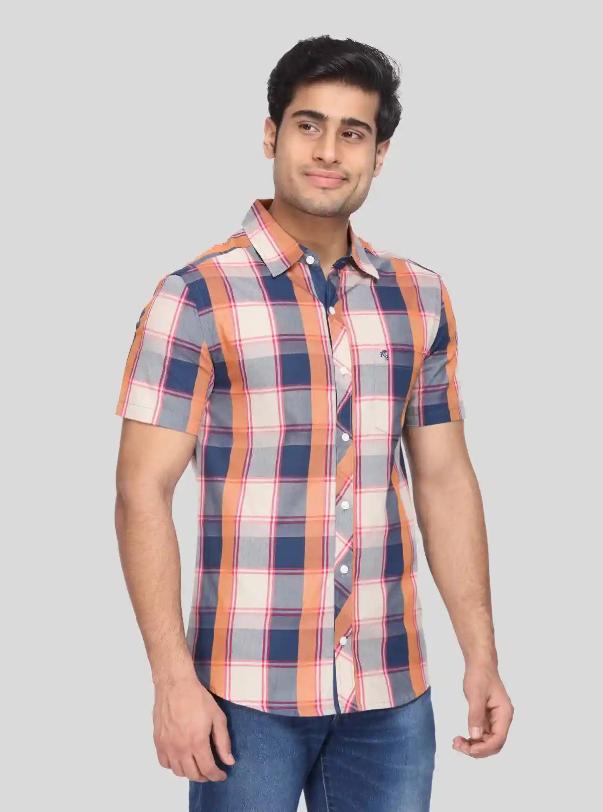Men’s Elegant Broad Checked Slim Fit Shirt – Smart Casual Style by Boer & Fitch | Buy Online at  Boer and Fitch