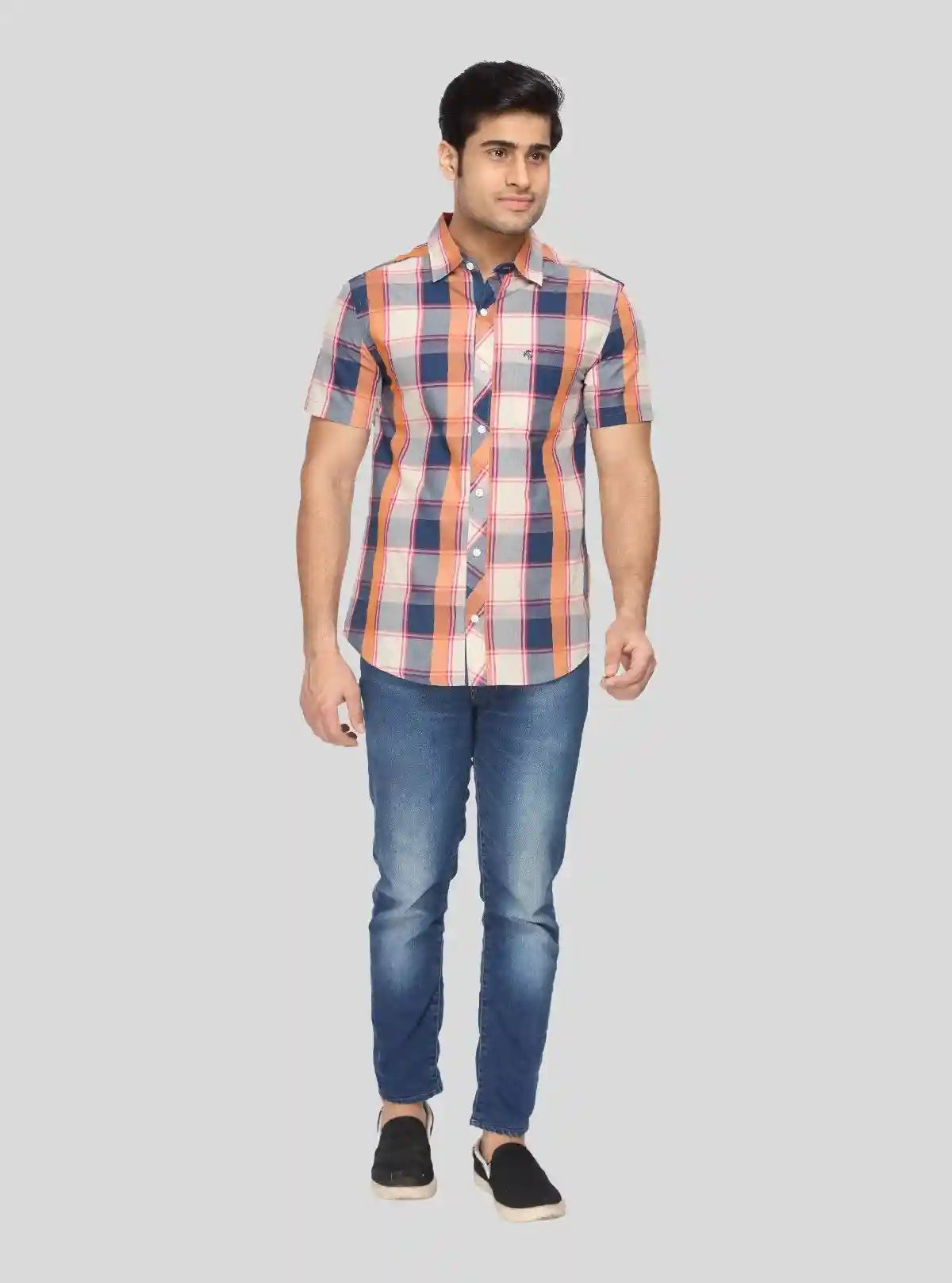 Men’s Elegant Broad Checked Slim Fit Shirt – Smart Casual Style by Boer & Fitch | Buy Online at  Boer and Fitch
