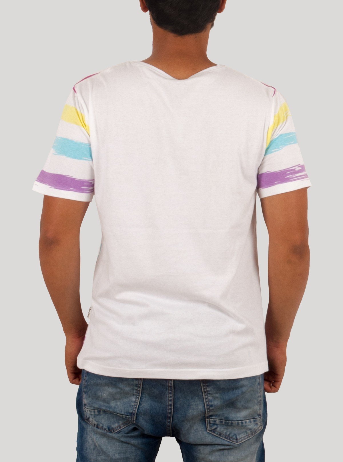 Multi - Color Striped Round Neck T-Shirt for Men – Boer and Fitch - Boer and Fitch