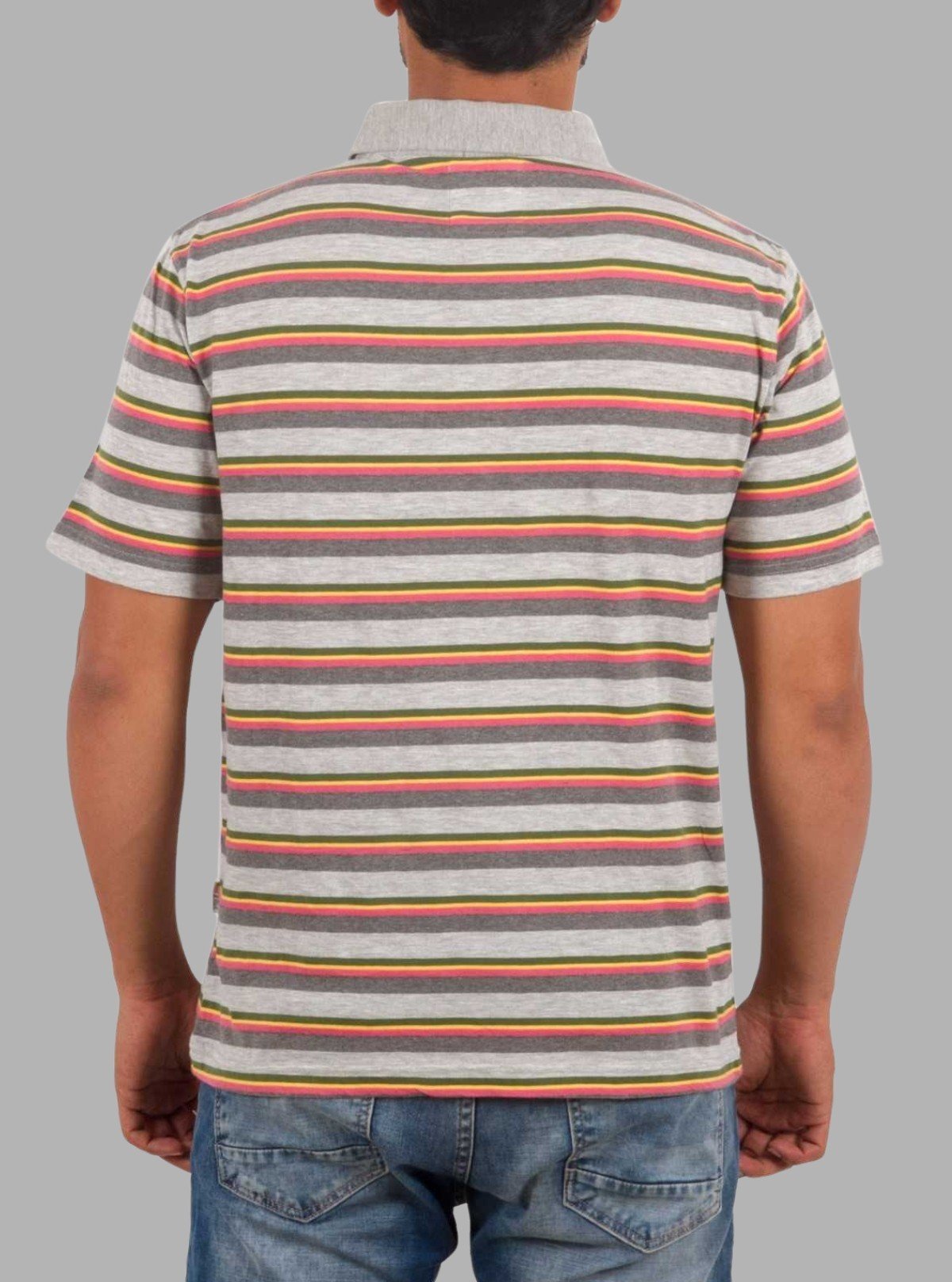 Multi Striped Polo T-Shirt for Men – Stylish Cotton Polo by Boer and Fitch - Boer and Fitch