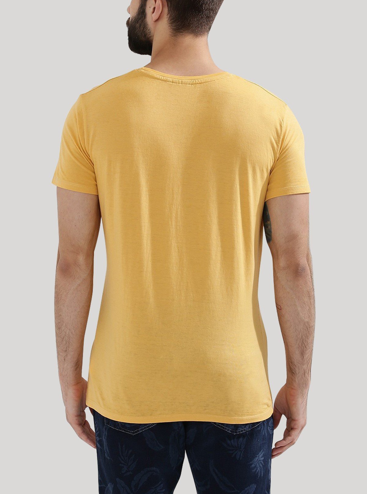 Mustard Crew Neck T-Shirt for Men – Boer and Fitch - Boer and Fitch