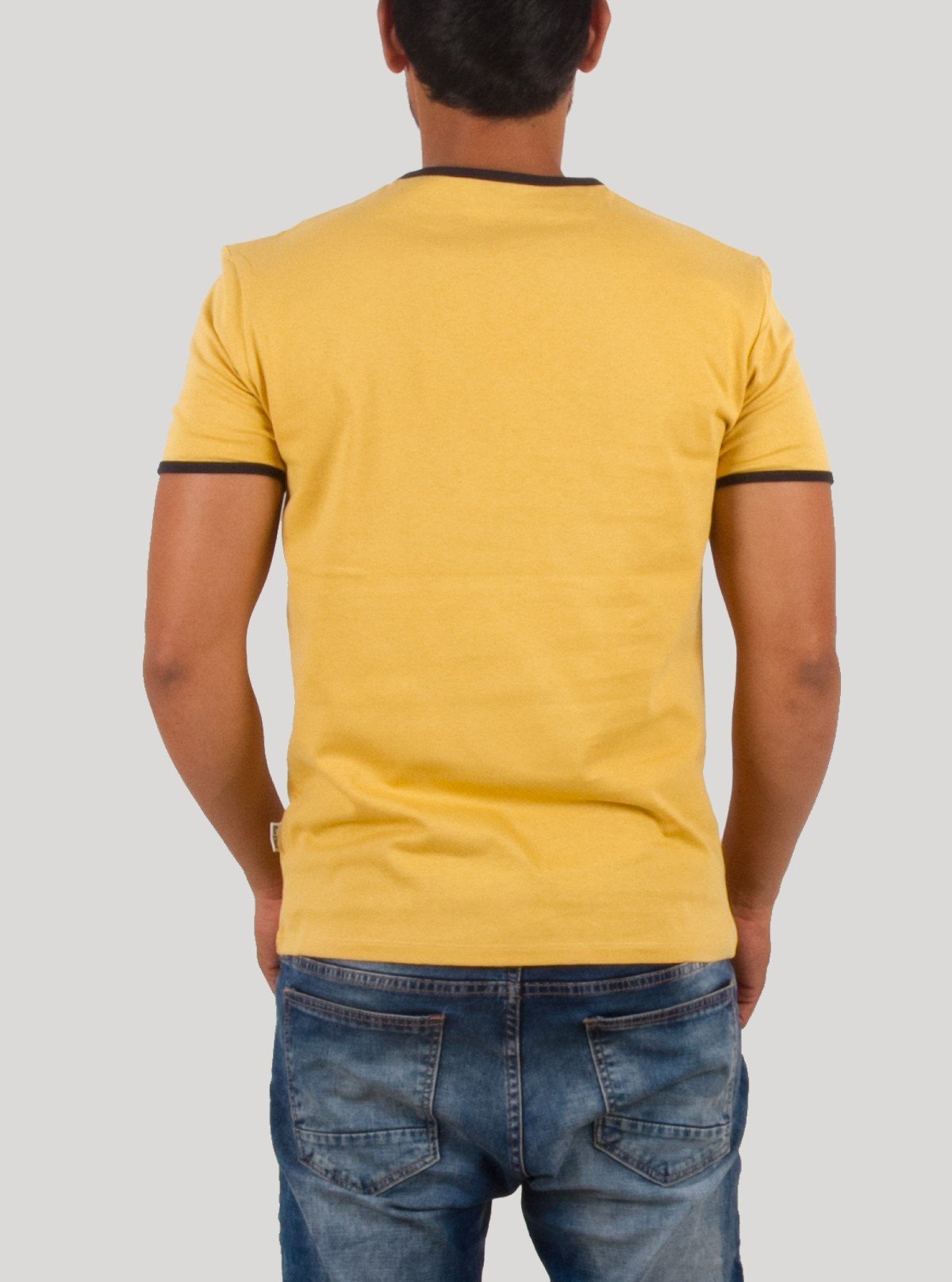 Mustard Round Neck T-Shirt for Men – Casual Cotton Tee by Boer and Fitch - Boer and Fitch
