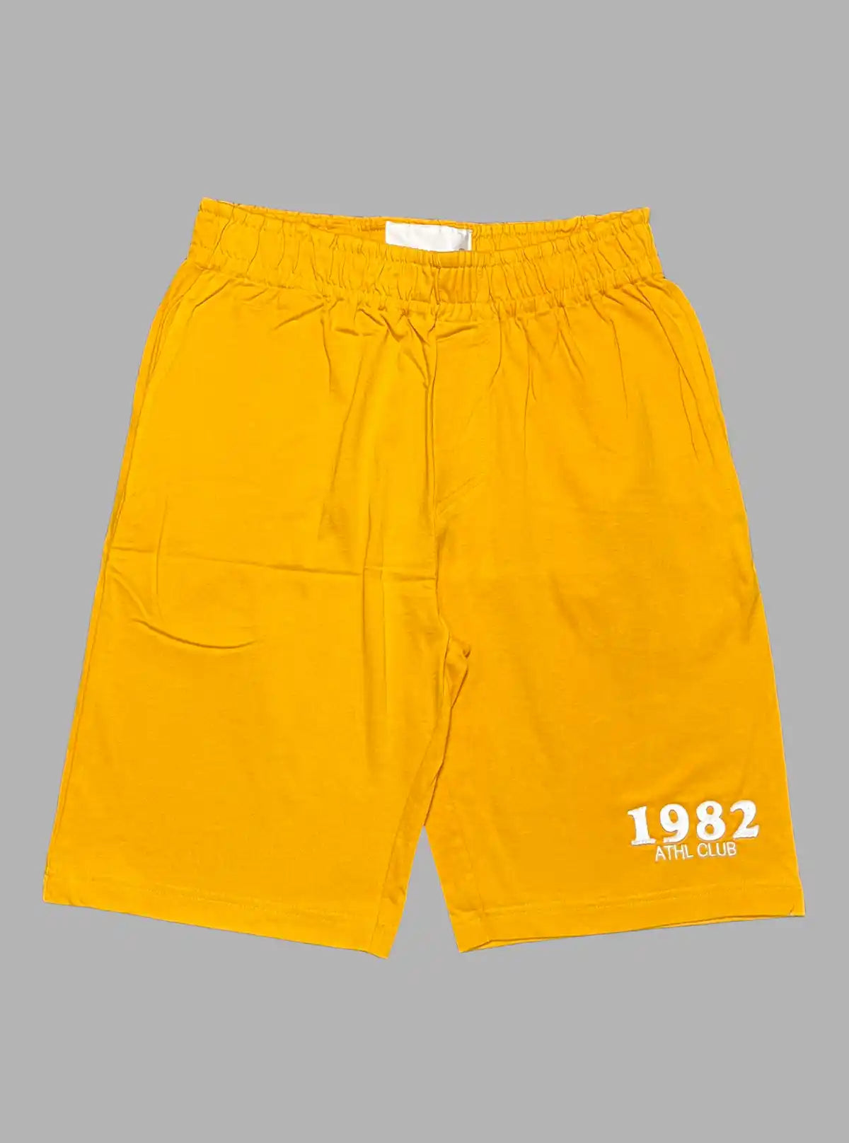 Mustard Piping Fleece Shorts for Men – Casual Comfort Shorts by Boer and Fitch