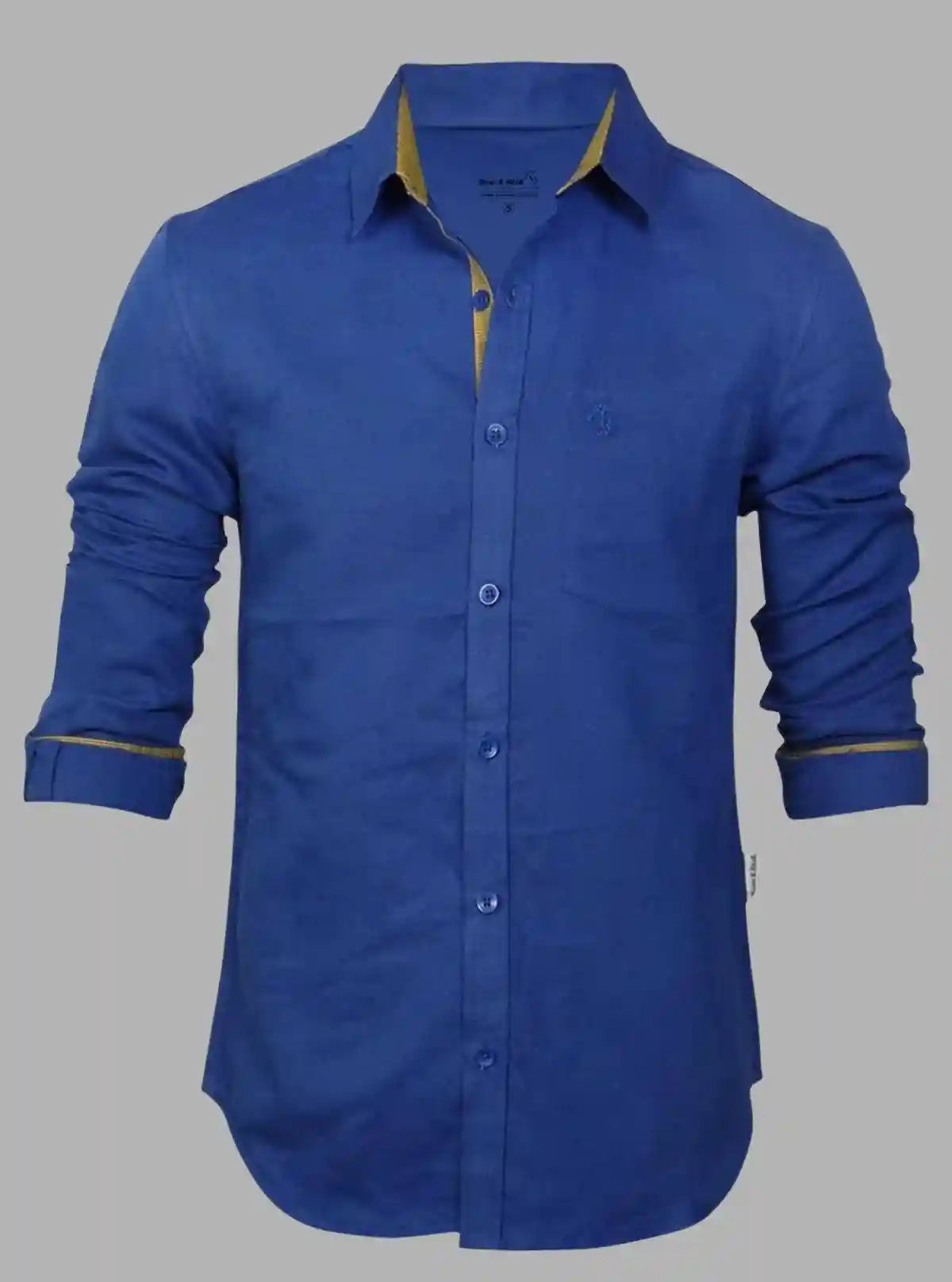 Slim Fit Ink Blue Linen Shirt for Men – Smart Casual by Boer and Fitch | Buy Online at  Boer and Fitch