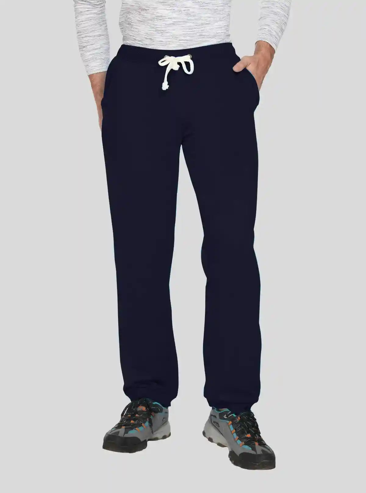 Men’s Navy Fleece Cuffed Joggers – Warm, Stylish & Ultra-Comfortable | Buy Online at  Boer and Fitch