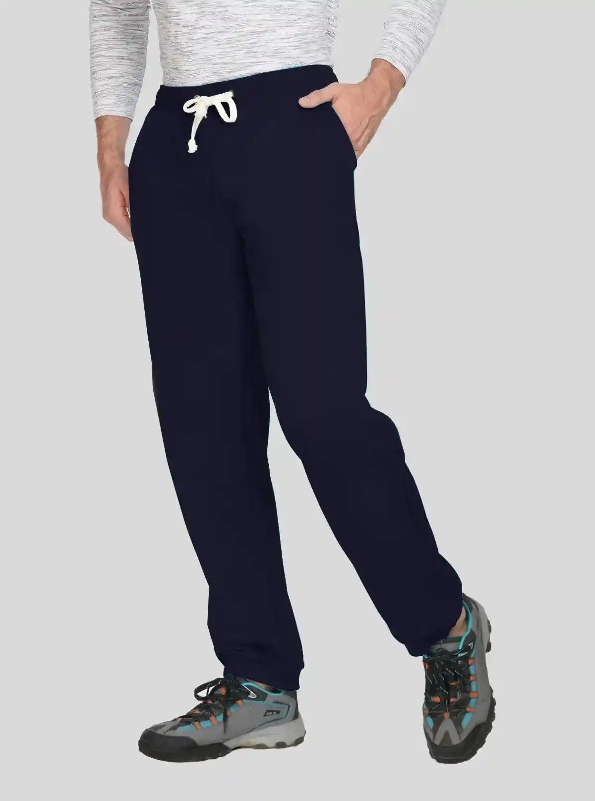 Men’s Navy Fleece Cuffed Joggers – Warm, Stylish & Ultra-Comfortable | Buy Online at  Boer and Fitch