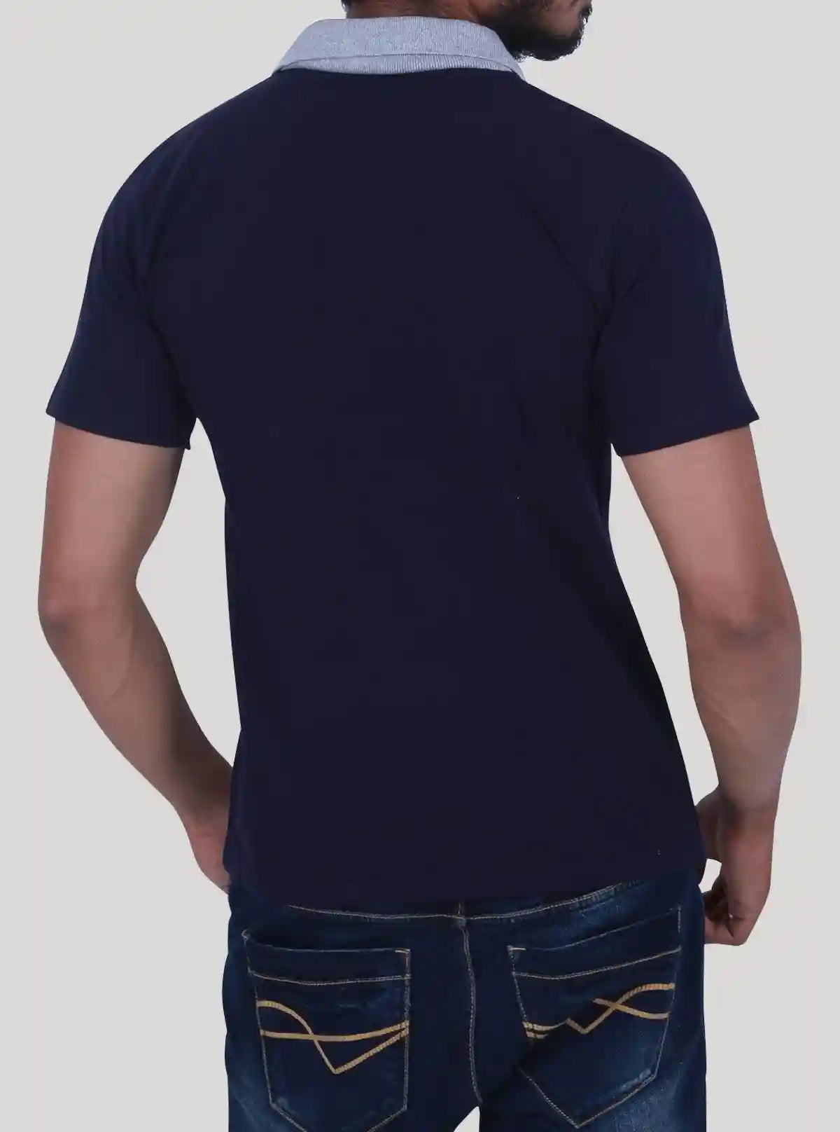 Navy Polo T-Shirt – Classic Fit Cotton Tee by Boer & Fitch | Buy Online at  Boer and Fitch
