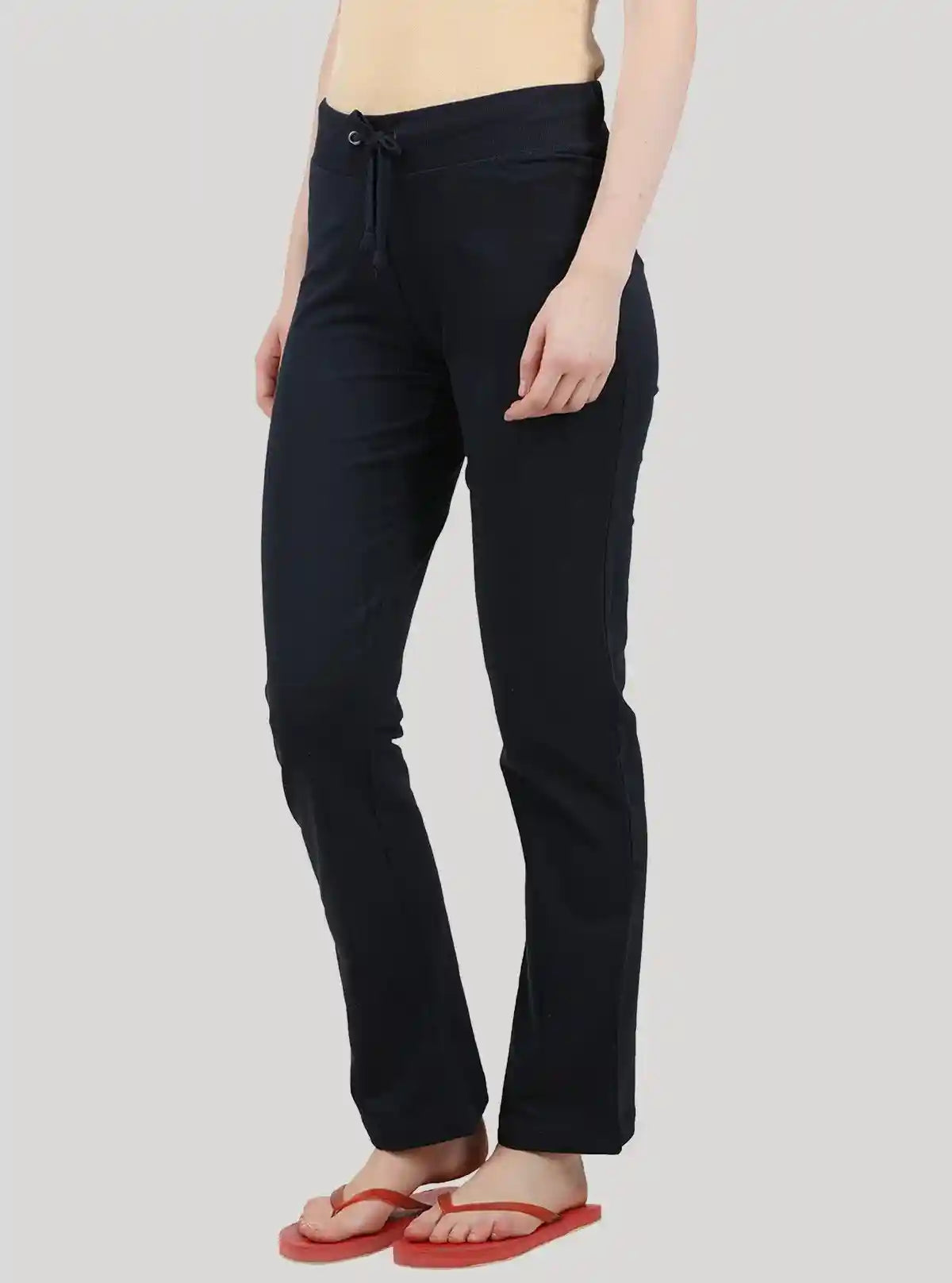 Women’s Navy Stretch Jogging Pant in Cotton Fleece Knit Fabric | Buy Online at  Boer and Fitch