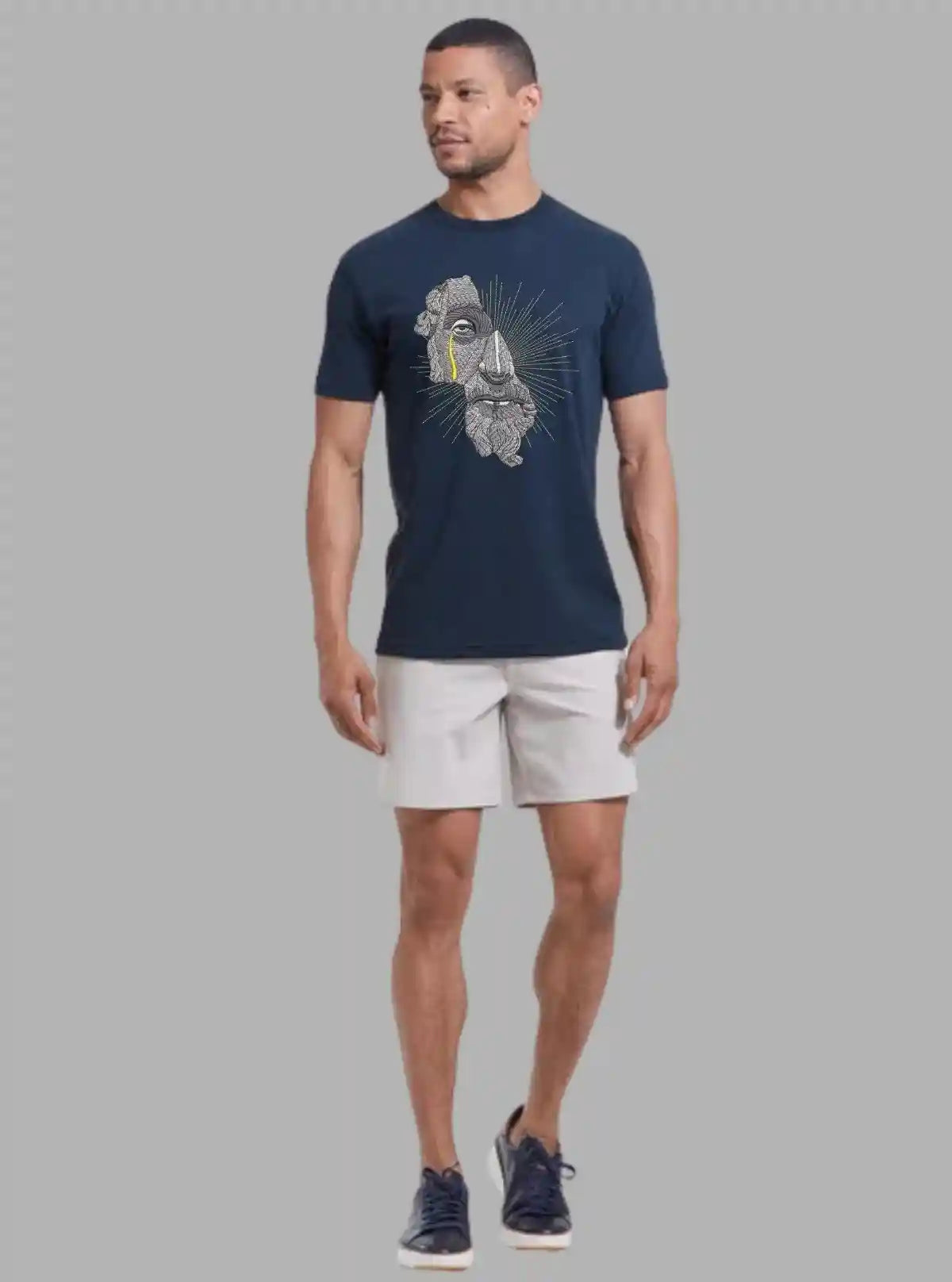 Men’s Navy Old Sailors Print T-Shirt – Nautical-Inspired | Buy Online at  Boer and Fitch