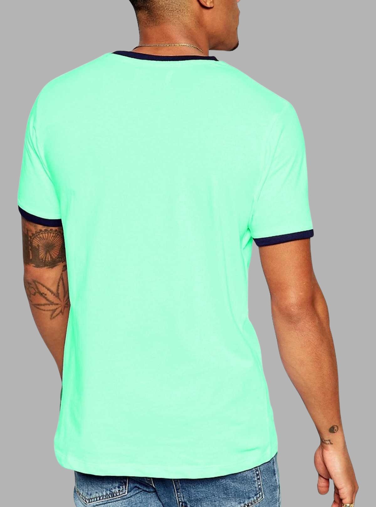 Neon Green Round Neck T-Shirt for Men – Boer and Fitch - Boer and Fitch