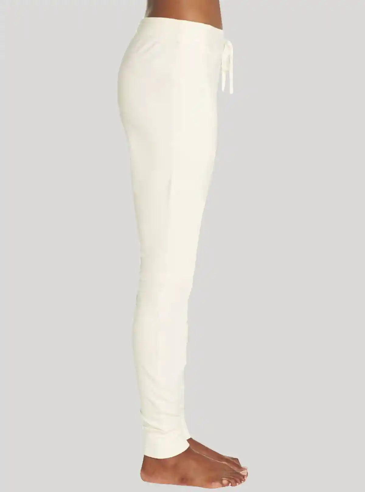 Women’s Off White Cotton Fleece Jogger Pants – Stylish Winter Comfort | Buy Online at  Boer and Fitch