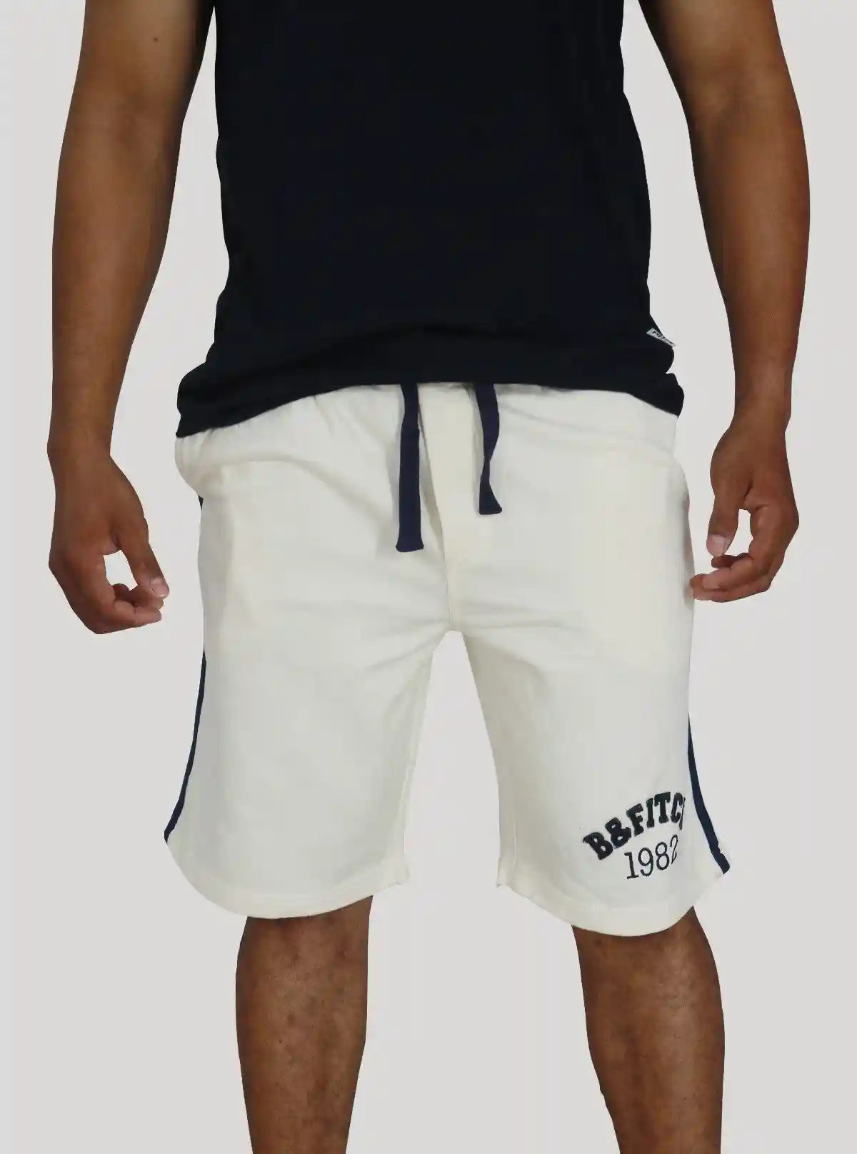White Piping Fleece Shorts for Men – Casual Comfort Shorts by Boer and Fitch | Buy Online at  Boer and Fitch