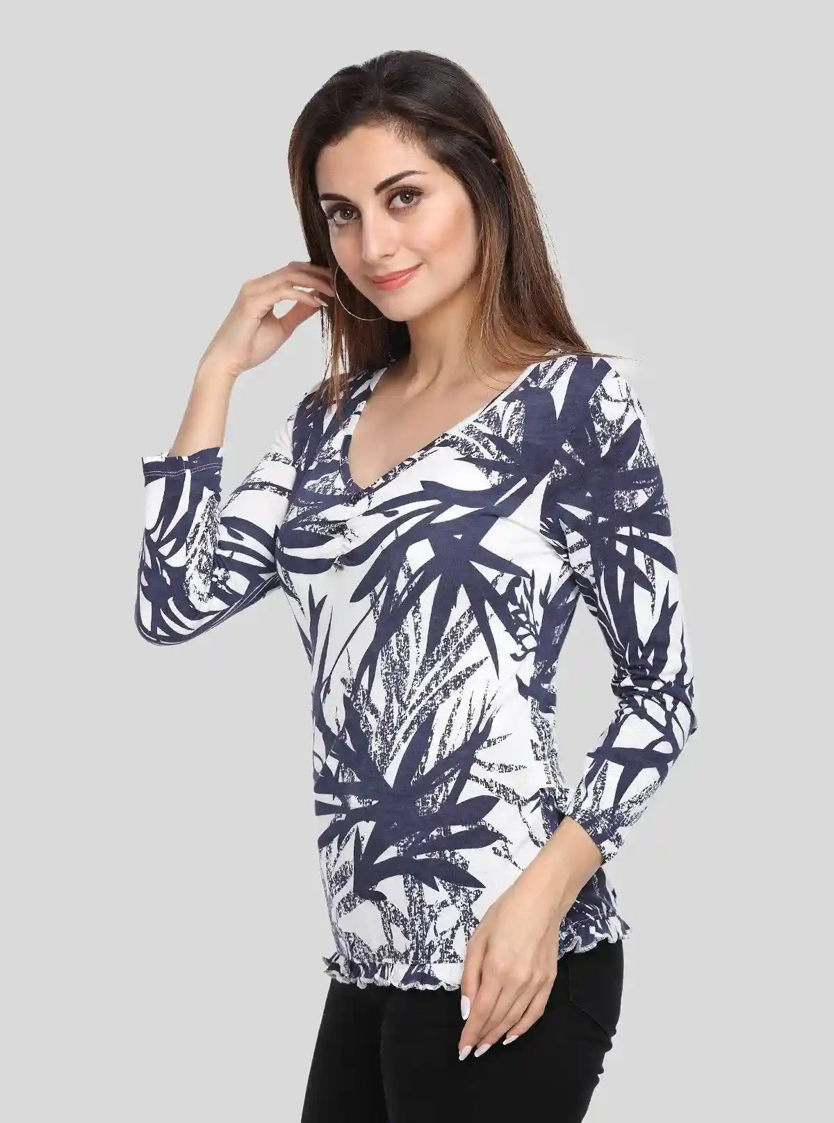 Women's Creepy Leaves Printed Top – Bold Nature-Inspired Style | Buy Online at  Boer and Fitch