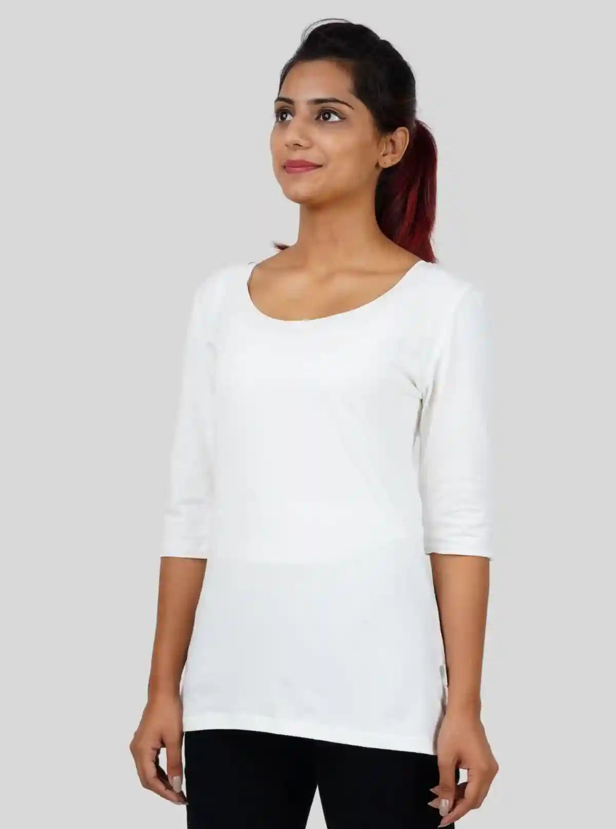 Women's White Fancy Sleeve Top – Elegant Statement in Cotton Comfort | Buy Online at  Boer and Fitch