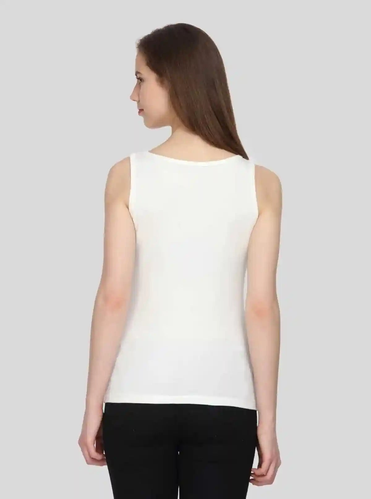 Women’s Creamy Sleeveless Printed Cotton Jersey Top – Boer and Fitch | Buy Online at  Boer and Fitch