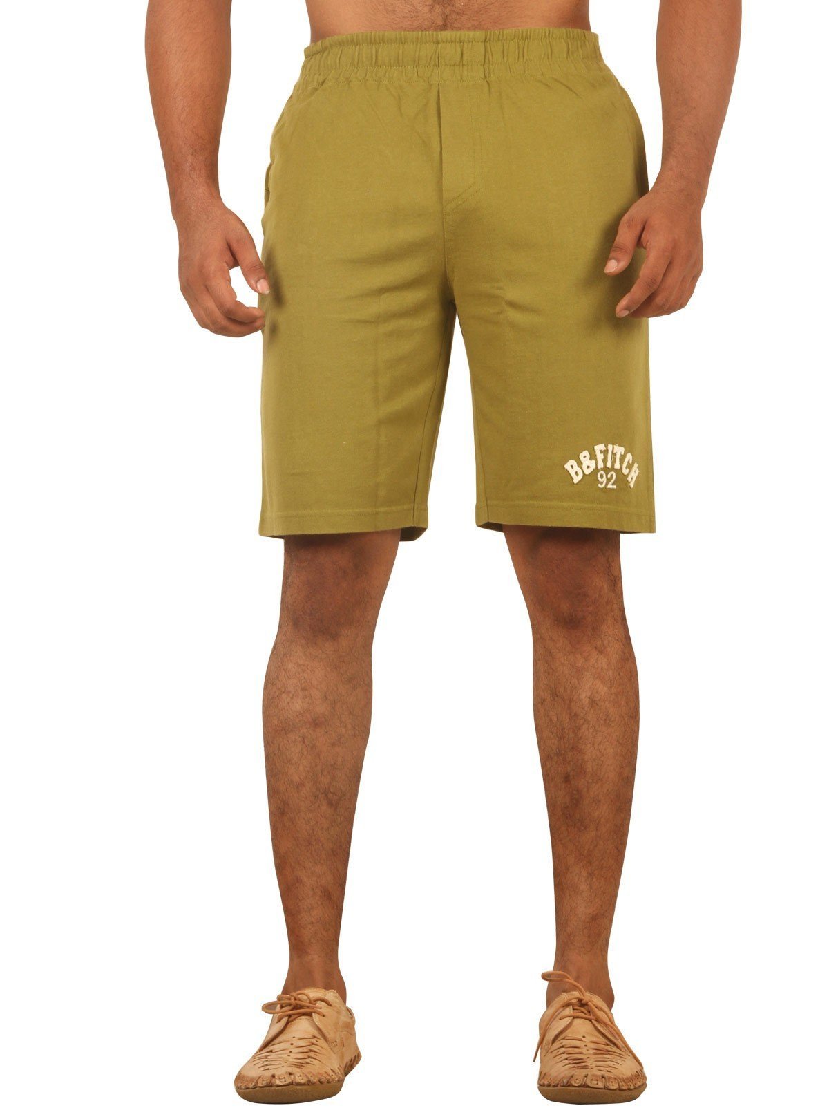 Olive Jersey Shorts - Boer and Fitch