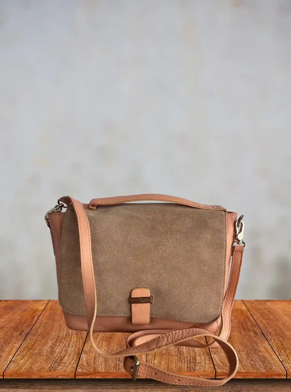 Classic Clutch Sling Bag in Sandal Beige – Elegant Everyday Essential by Boer & Fitch | Buy Online at  Boer and Fitch