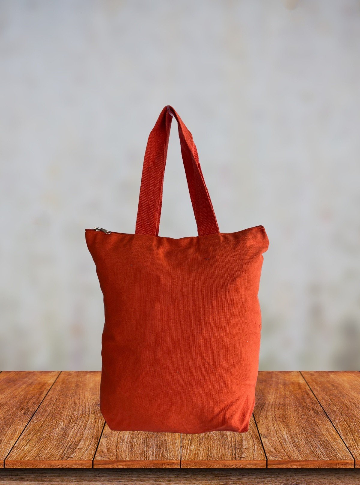 Orange Printed Canvas Tote Bag – Vibrant Everyday Carry by Boer and Fitch - Boer and Fitch