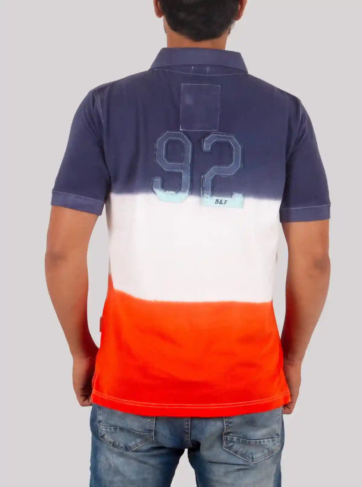 Men’s Orange Tie Dye Polo T-Shirt – Vibrant & Comfortable | Boer & Fitch | Buy Online at  Boer and Fitch