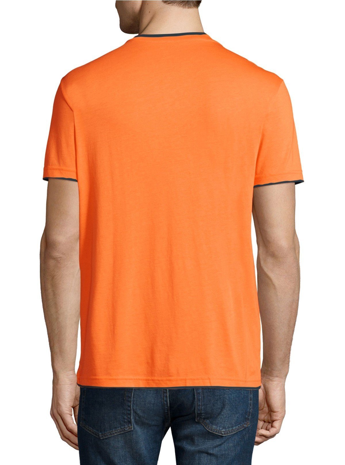 Orange V - Neck T-Shirt for Men – Casual & Stylish by Boer and Fitch - Boer and Fitch