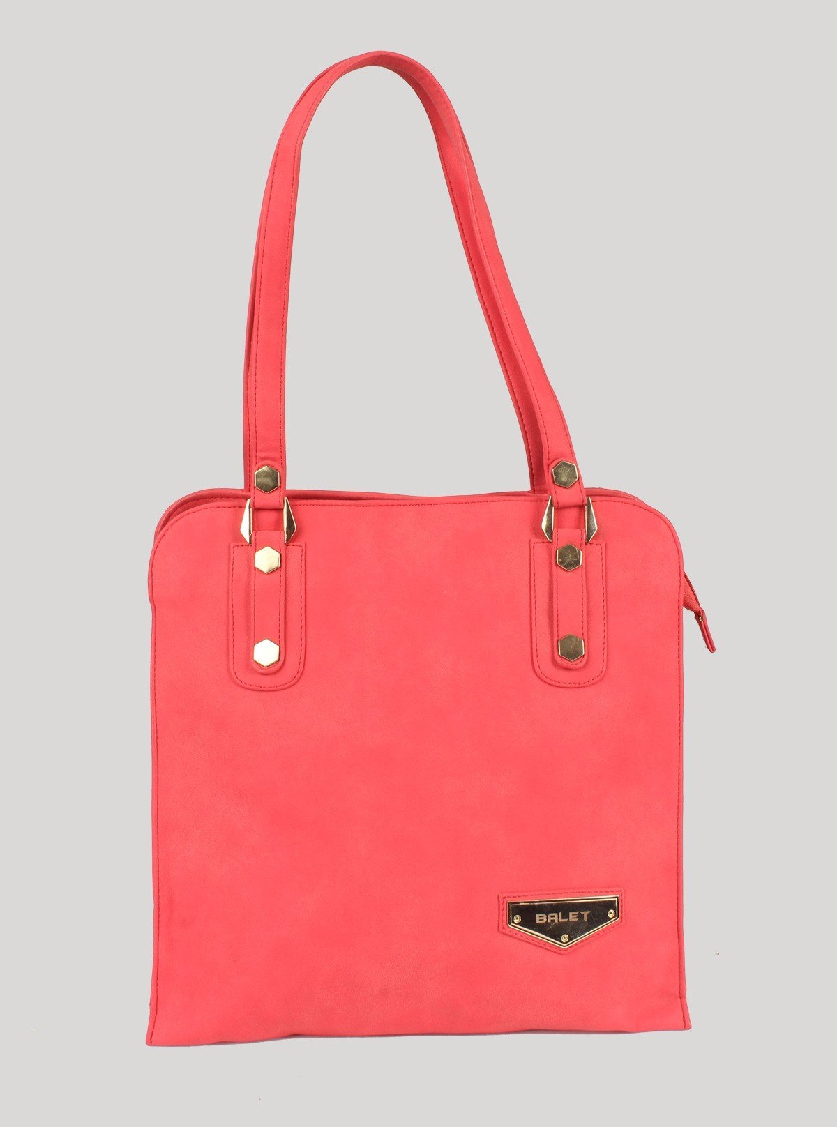 Peach Solid Leather Bag – Sleek, Stylish & Sophisticated Everyday Essential - Boer and Fitch