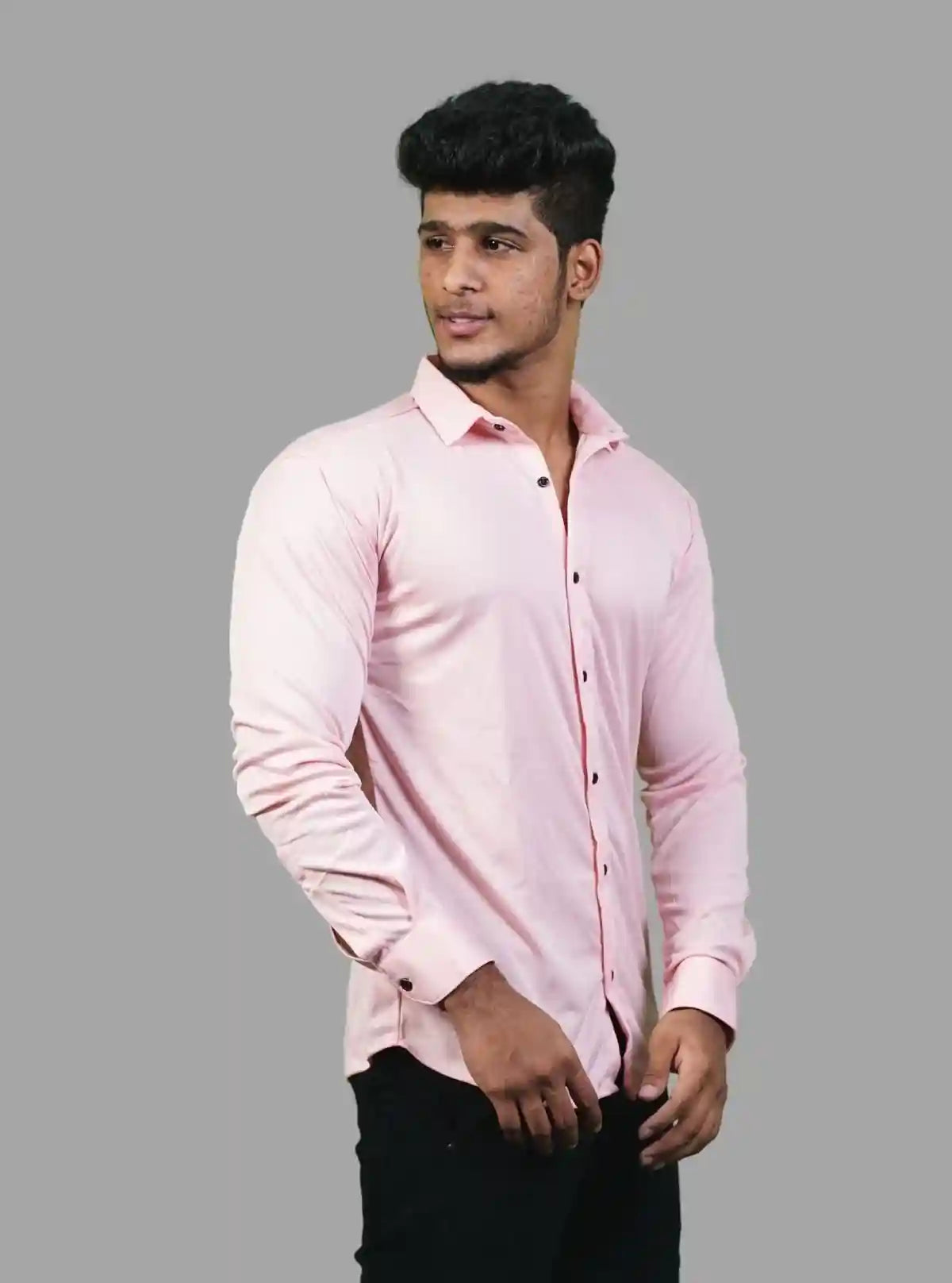 Men's Light Pink Long Sleeve Poly Shirt – Soft Elegance by Boer and Fitch from Boer and Fitch | Buy Online at gep32c-qs.myshopify.com