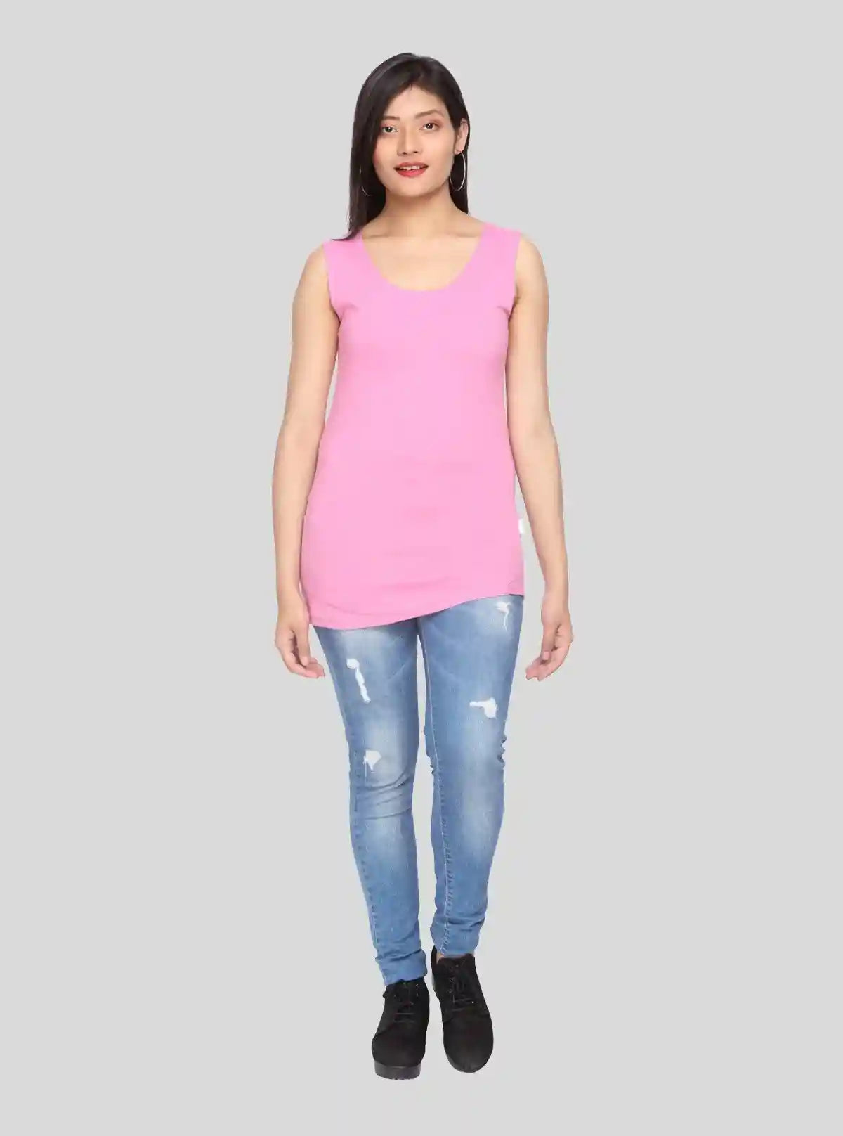 Fuchsia Women’s Sleeveless Cotton Jersey Top – Boer and Fitch | Buy Online at  Boer and Fitch