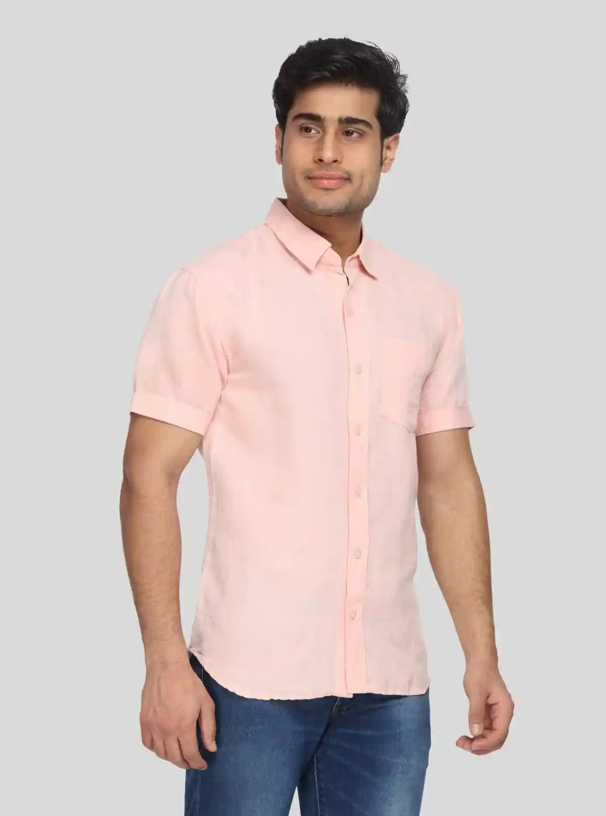 Men's Saffron Linen Shirt – Bold, Breezy & Refined Summer Essential | Buy Online at  Boer and Fitch
