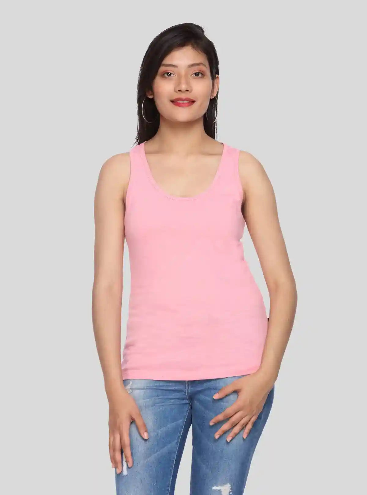 Women’s Solid Pink Sleeveless Top – Boer and Fitch | Buy Online at  Boer and Fitch