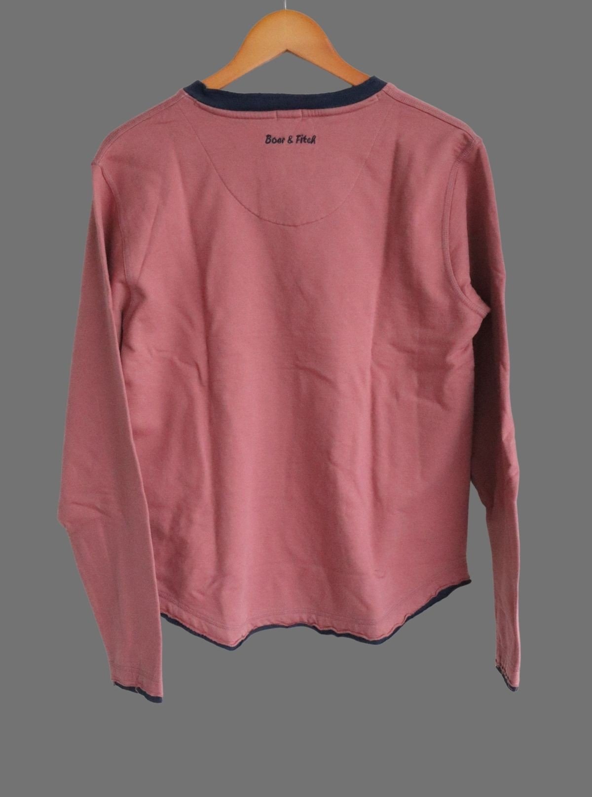 Pink V - Neck Sweatshirt for Women – Casual Comfort by Boer and Fitch - Boer and Fitch