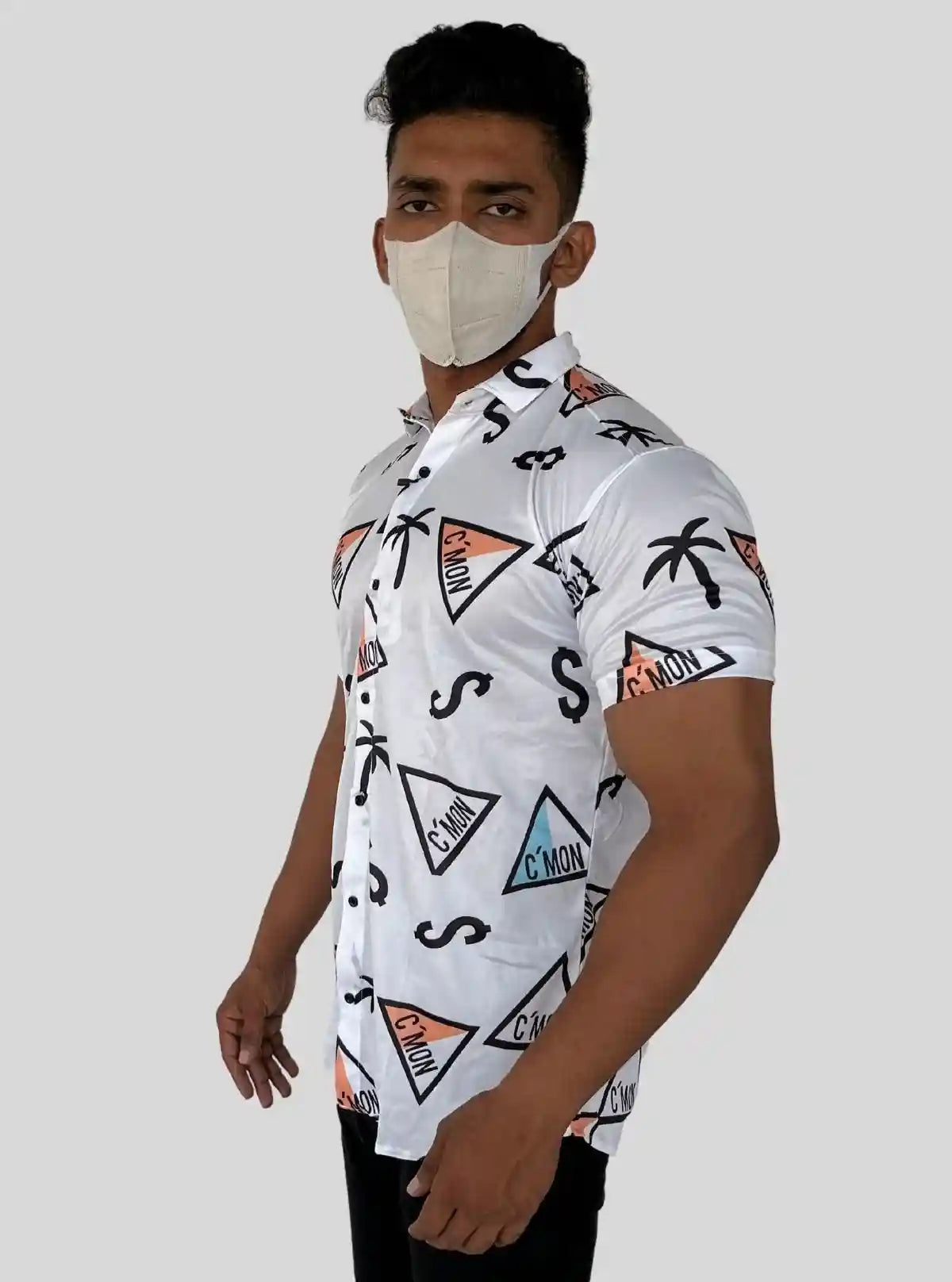 Men's Abstract Printed Poly Shirt – Bold, Modern & Lightweight by Boer and Fitch from Boer and Fitch | Buy Online at gep32c-qs.myshopify.com