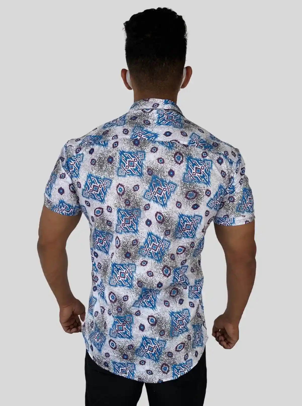 Men's Elegant Textured Printed Poly Shirt – Refined & Modern by Boer and Fitch from Boer and Fitch | Buy Online at gep32c-qs.myshopify.com