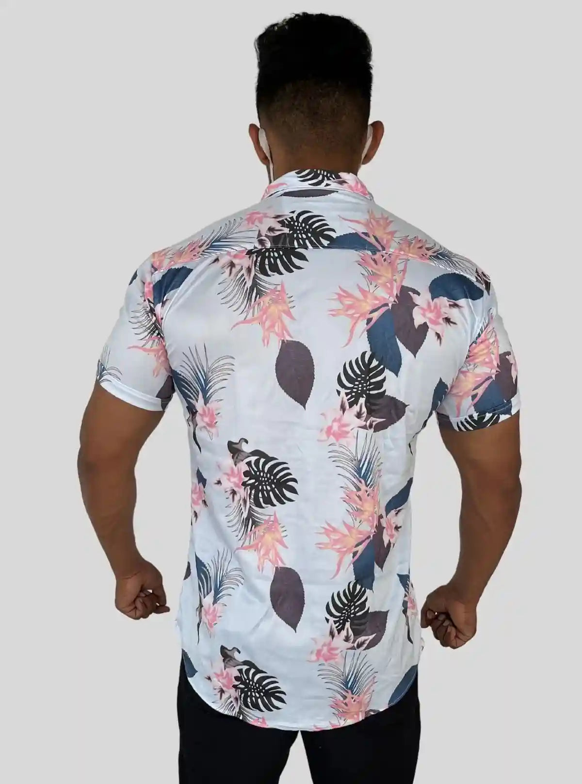 Men’s Floral Print Poly Shirt – Stylish Slim Fit Casual Shirt by Boer & Fitch | Buy Online at  Boer and Fitch