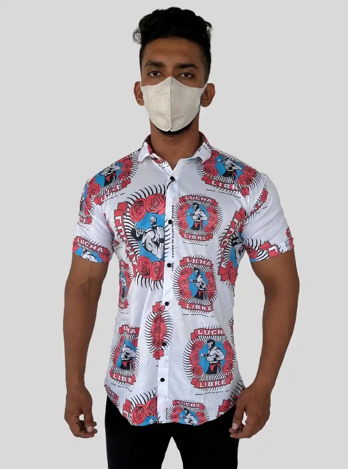 Men's Lucha Printed Poly Shirt – Bold Graphic Style by Boer and Fitch from Boer and Fitch | Buy Online at gep32c-qs.myshopify.com