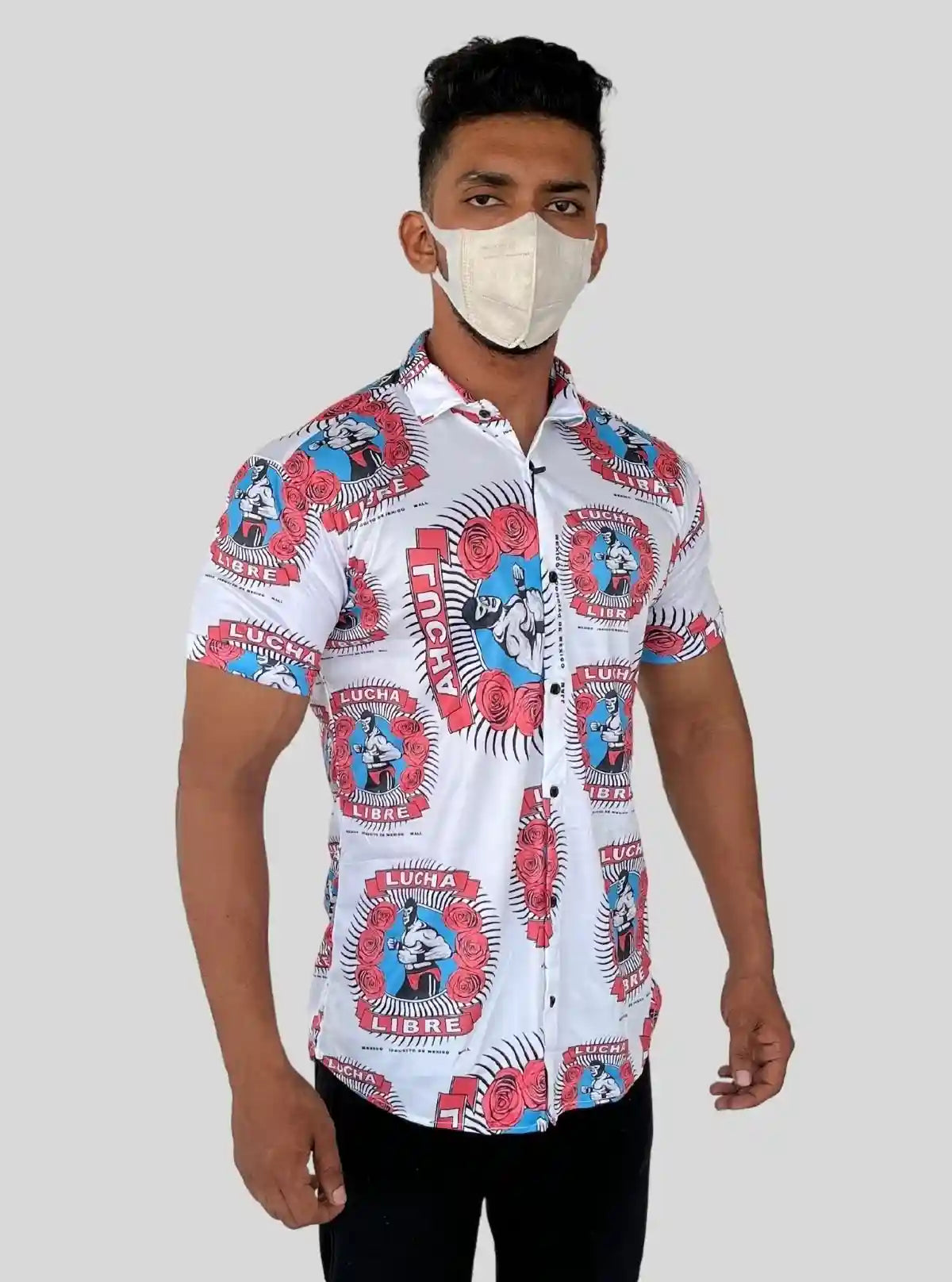 Men's Lucha Printed Poly Shirt – Bold Graphic Style by Boer and Fitch from Boer and Fitch | Buy Online at gep32c-qs.myshopify.com